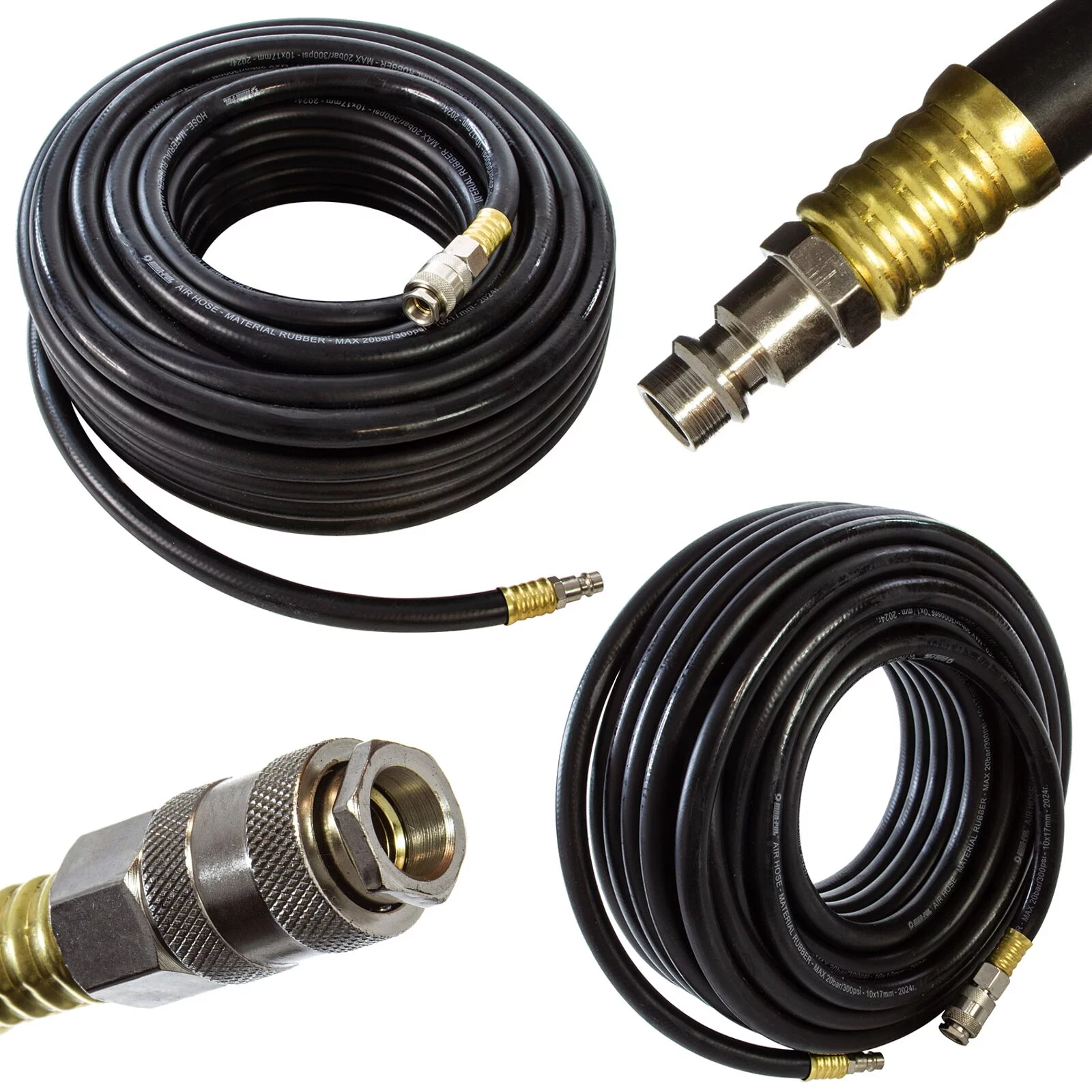 WĄŻ PRZEWÓD PNEUMATYCZNY GUMOWY 20m