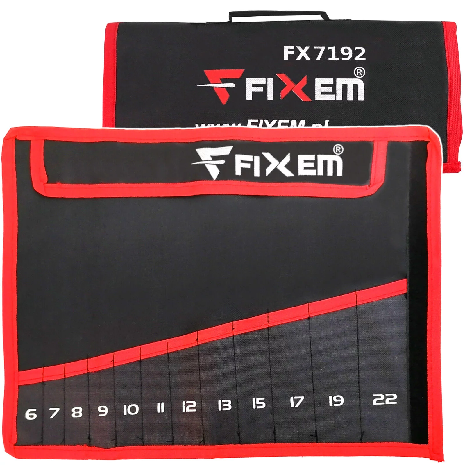 Pokrowiec ETUI kluczy płaskich 12szt 6-22mm 7192