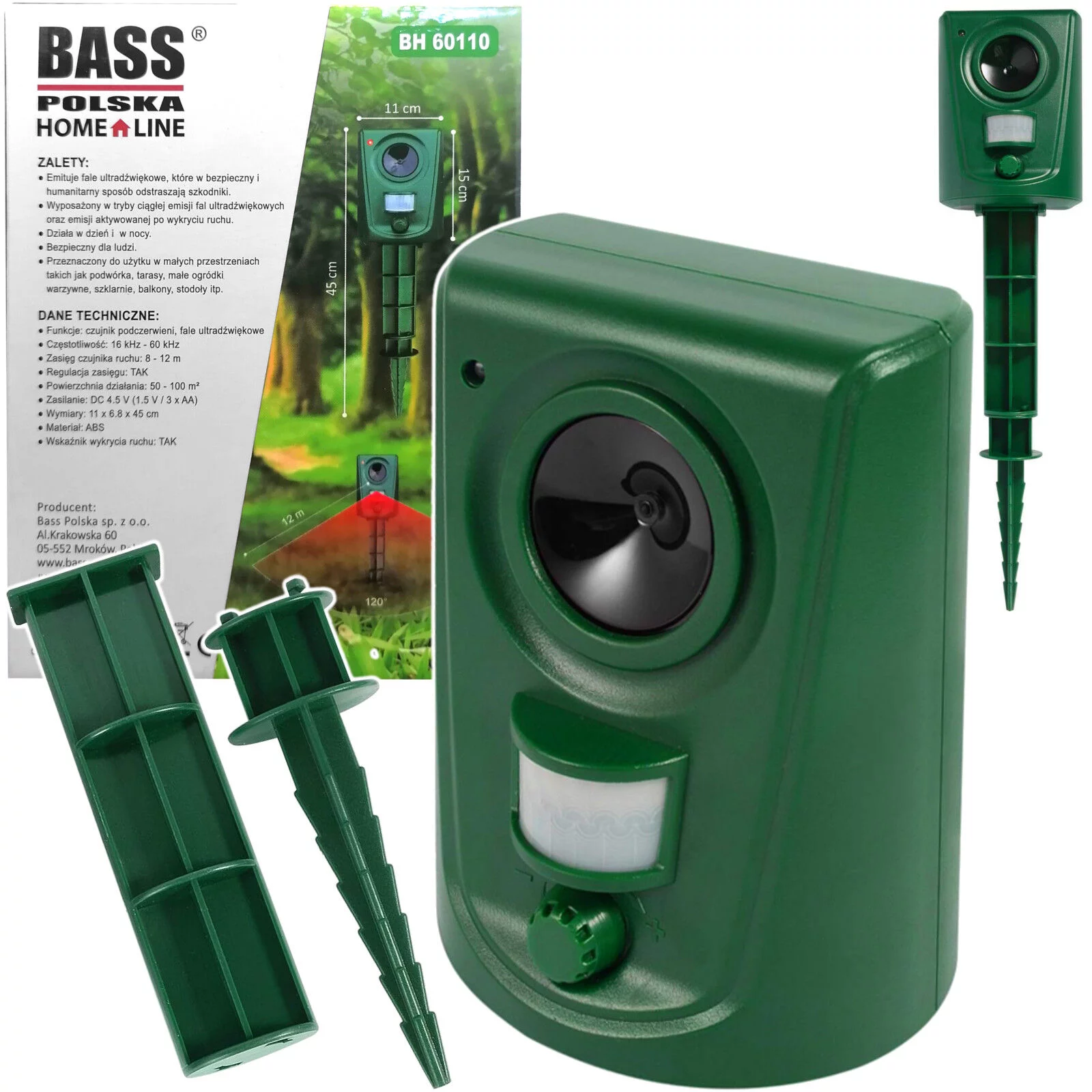 ULTRADŹWIĘKOWY ODSTRASZACZ SZKODNIKÓW