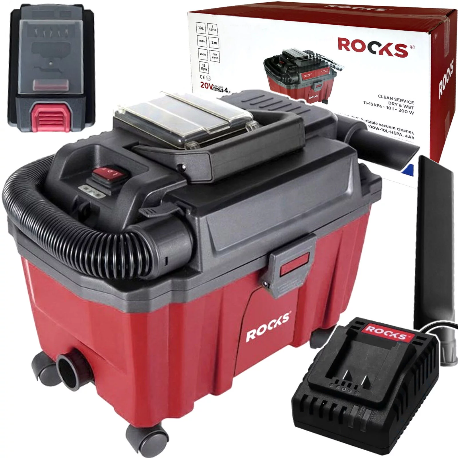 ODKURZACZ PRZENOŚNY 10L do AQ-ONE 20V AKU 4Ah