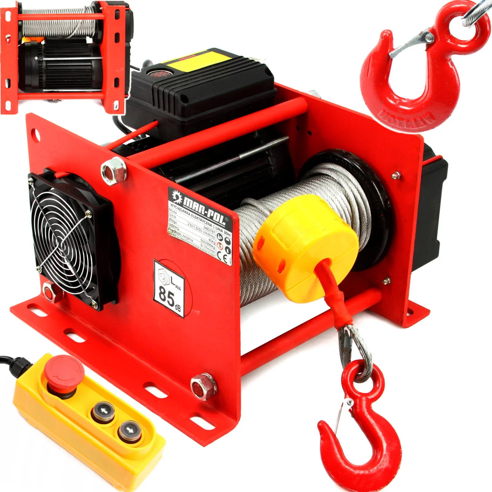 WCIĄGARKA 500/1000kg 30m