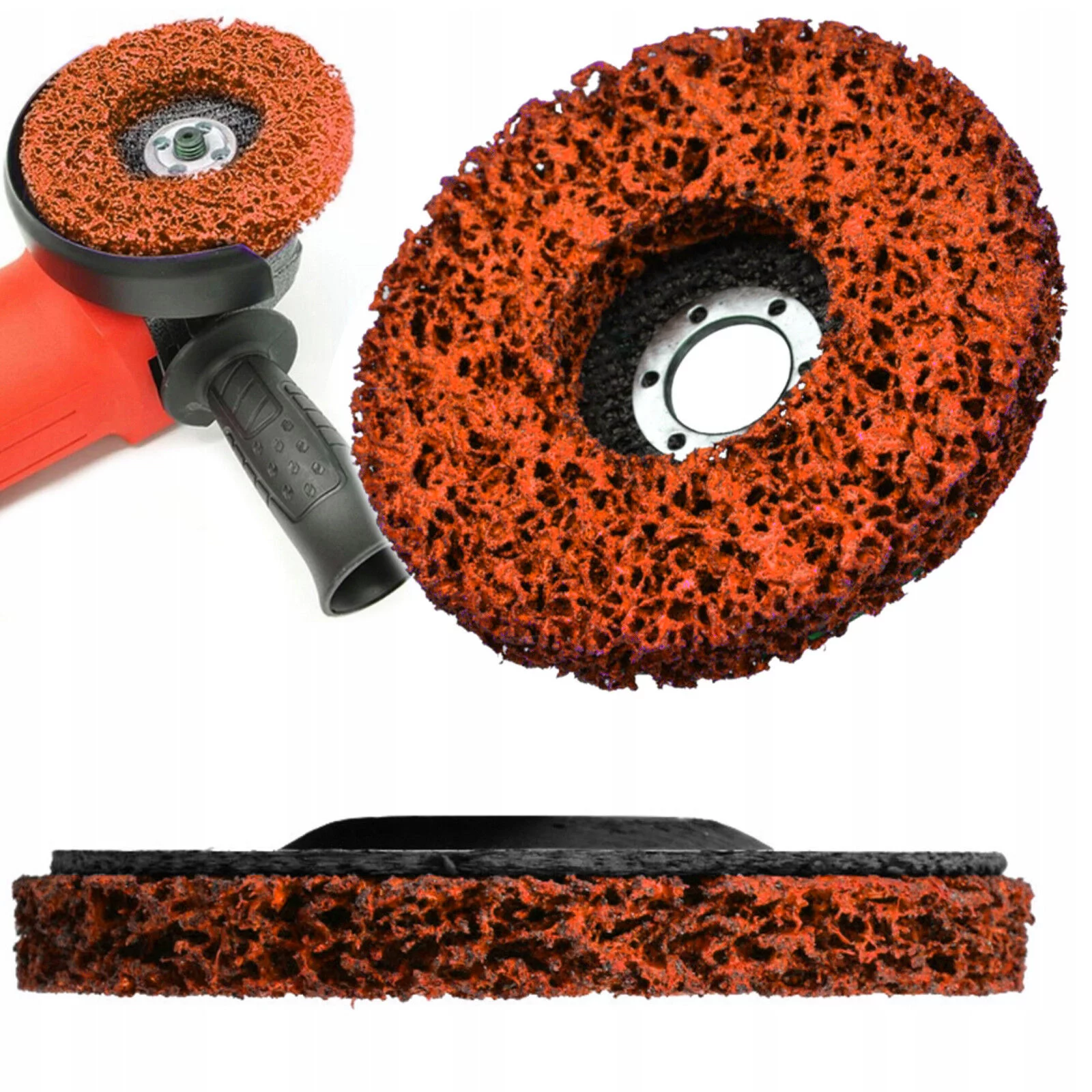 TARCZA WŁÓKNINA 125mm POMARAŃCZOWA ŚCIERNICA