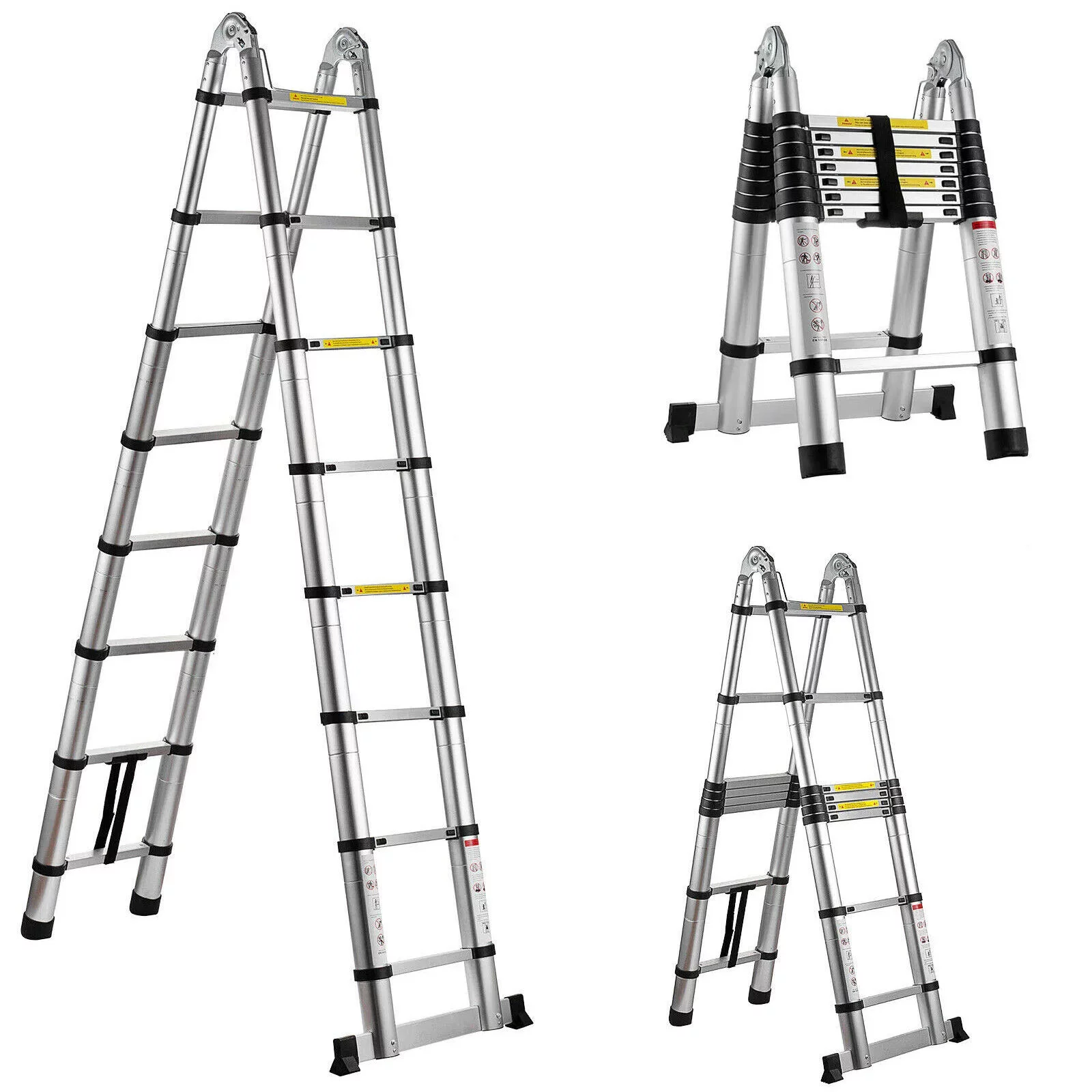 Drabina teleskopowa przegubowa alu 5m 150kg