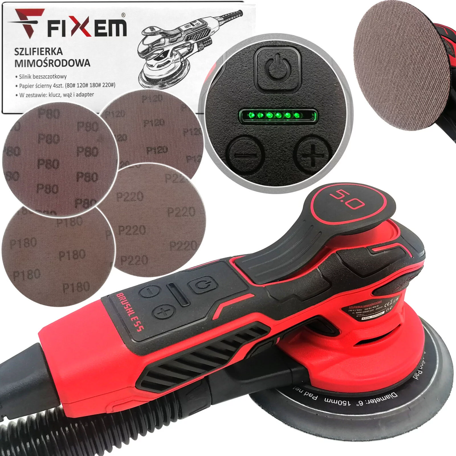 SZLIFIERKA MIMOŚRODOWA 150mm 230V