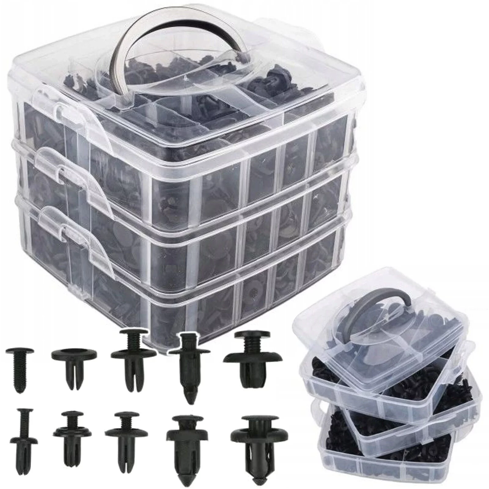 ZESTAW SPINEK KOŁKÓW TAPICERKI 630el