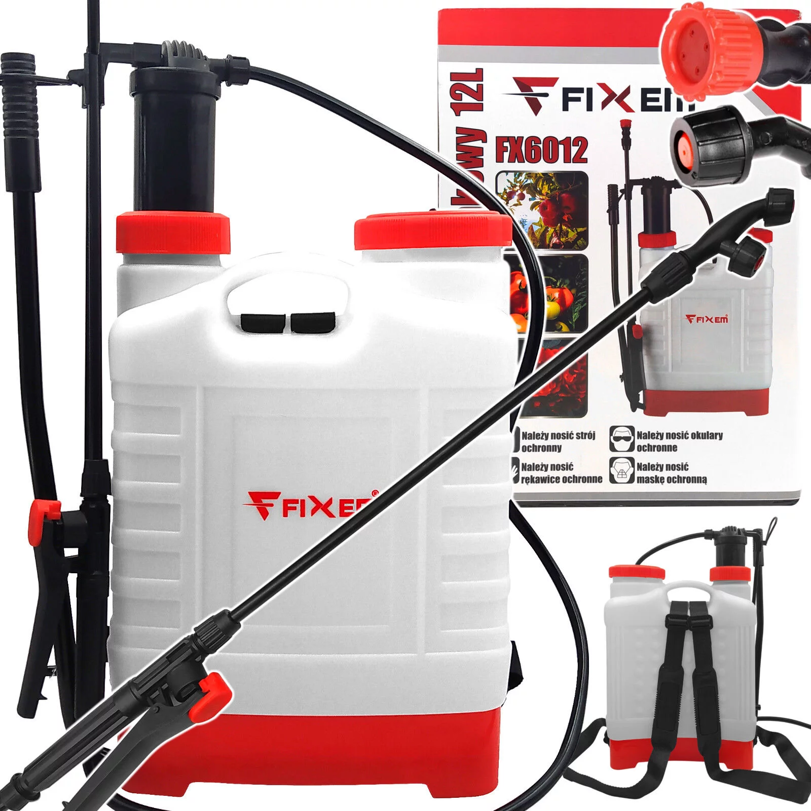 OPRYSKIWACZ PLECAKOWY 12L