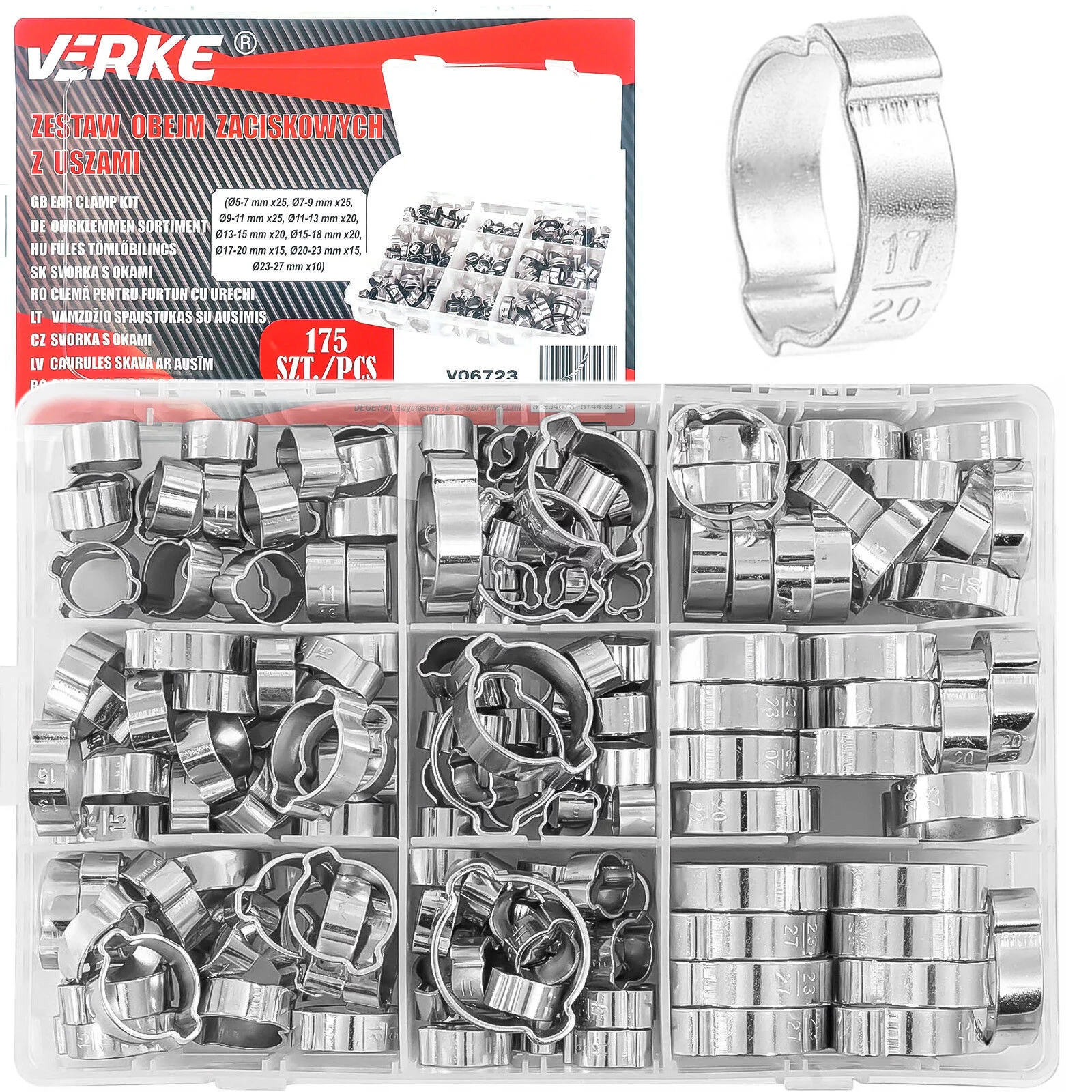 OPASKI OBEJMY ZACISKOWE z uszami 175el